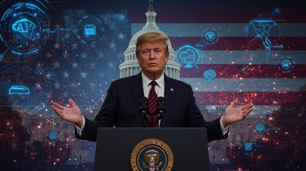 Trump announces bold executive orders to accelerate U.S. AI growth.

