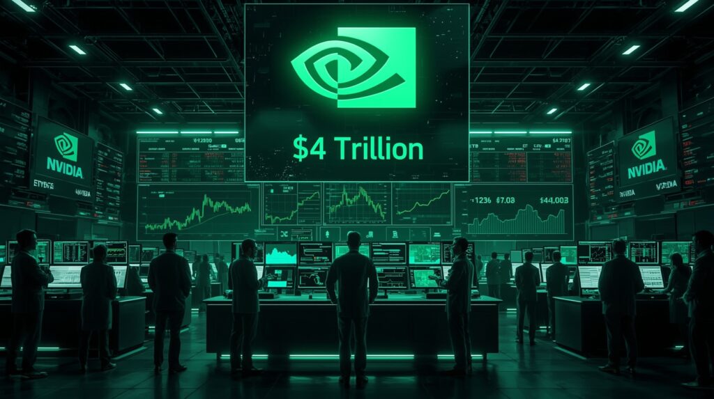 Nvidia market cap reaches $4 trillion as AI chip demand explodes