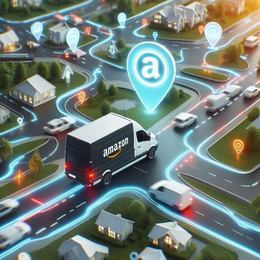  AI in innovation enabling real-time route optimization for Amazon delivery drivers.
