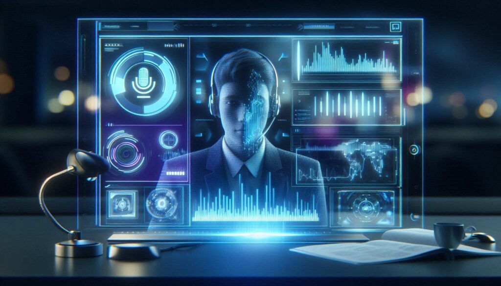 Multimodal AI interface analyzing vision, text, and audio in real time.