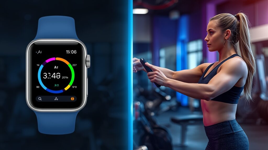 AI fitness smartwatch with personal trainer guidance.