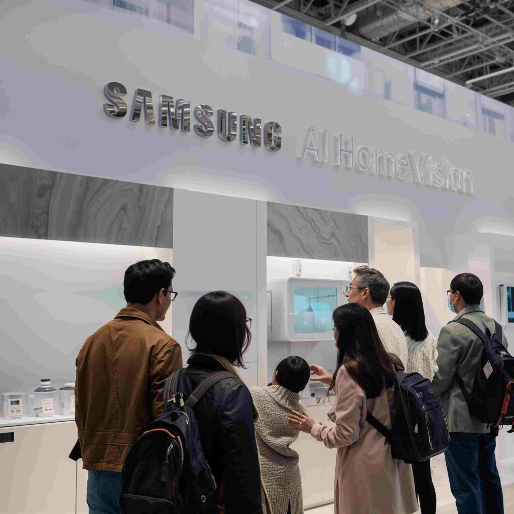 Samsung AI Home Vision showcasing futuristic smart home technology.