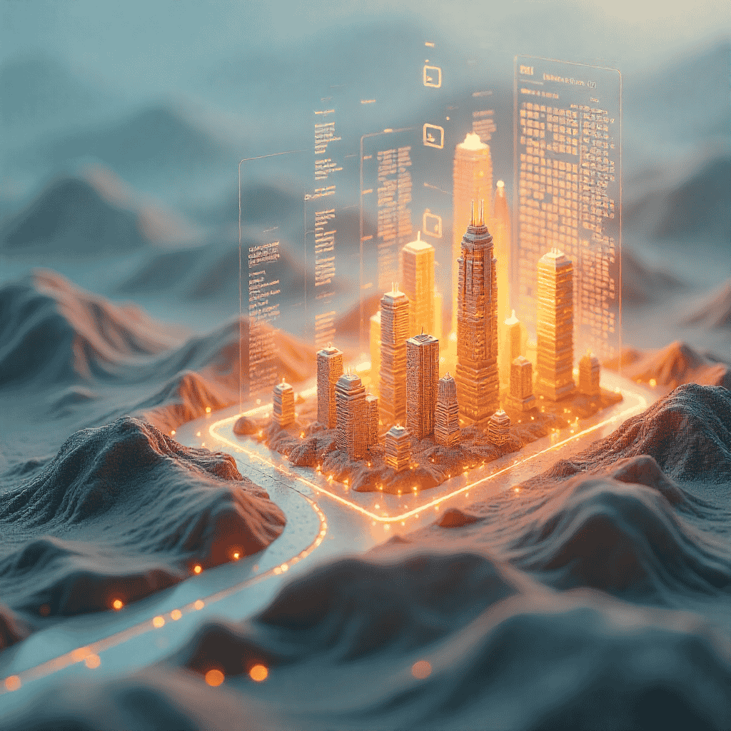Visualization of Hunyuan AI Models generating 3D scenery, video frames, and reasoning structures