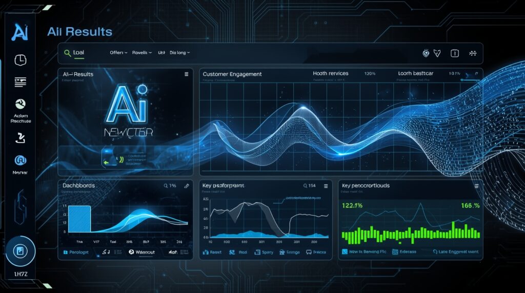 AI-powered search interface optimizing brand visibility and customer engagement.