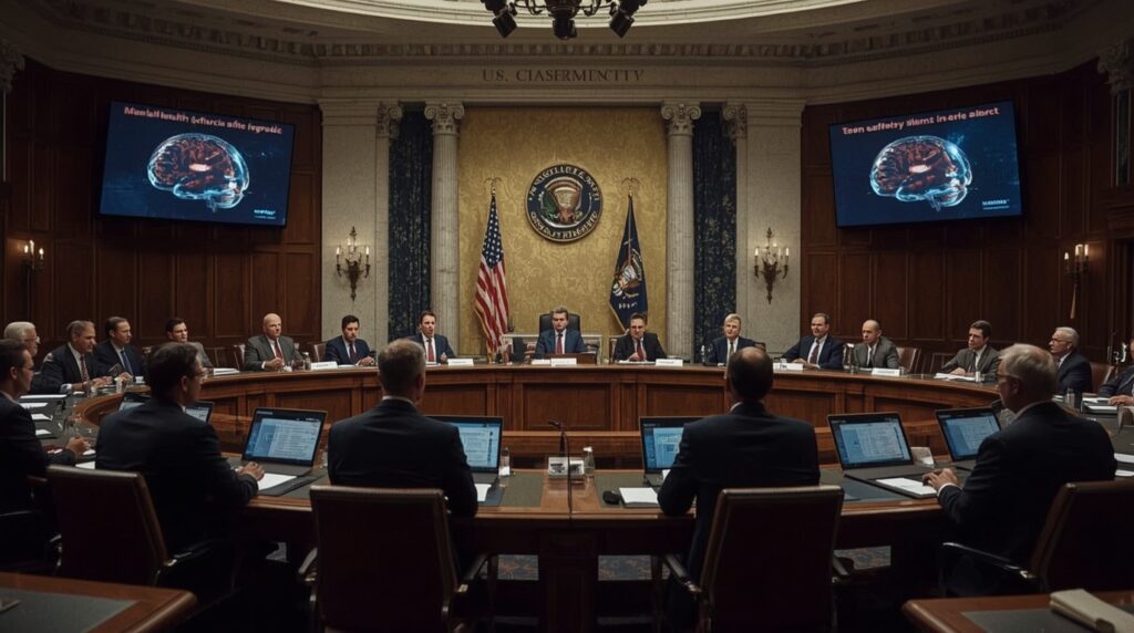 U.S. Congress reviewing AI mental health risks linked to chatbot interactions.