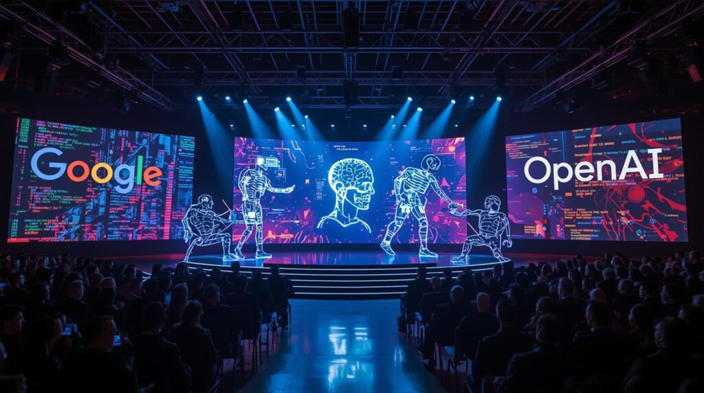 AI models competing with human coders in AI Coding Competitions 2025.