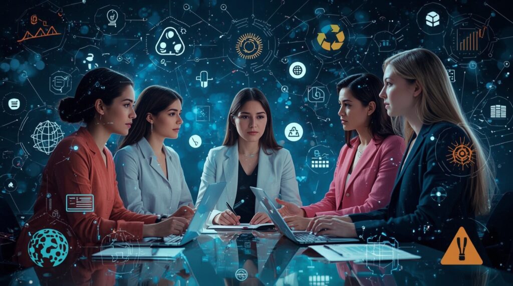 Women leaders shaping Responsible AI for sustainable transformation.