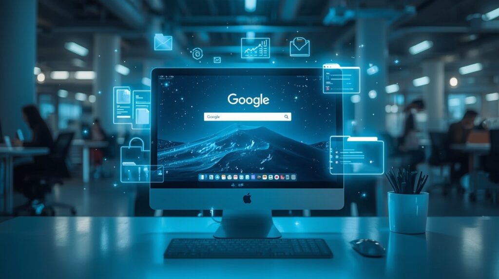 Google launches a desktop app showcasing AI search innovation.