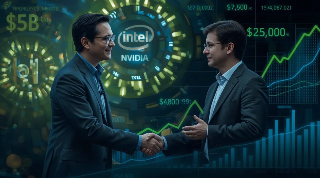 NVIDIA’s $5B Intel bet highlights Huang’s vision for sustained AI-driven revenue growth.