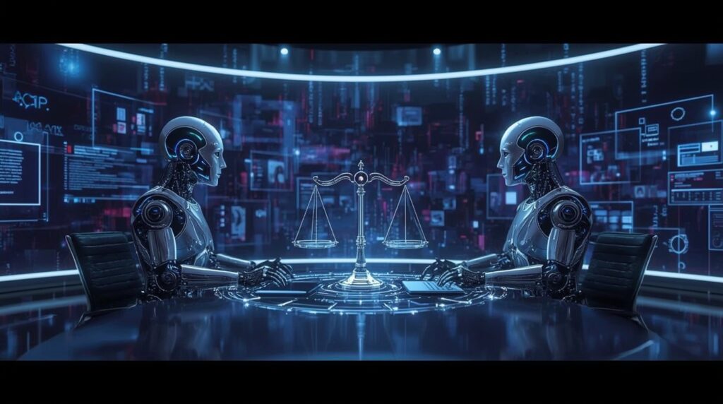 Microsoft and OpenAI symbolically divided over AI ethics and content regulation.