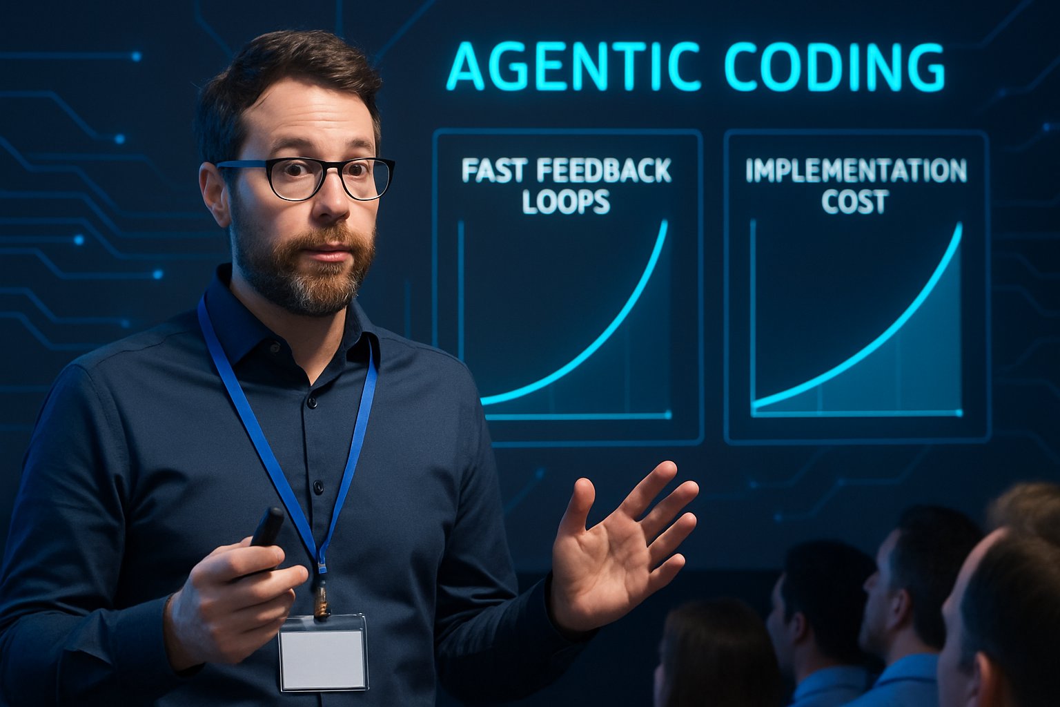 Speaker shares tech conference AI insights on agentic coding at QConSF 2025.