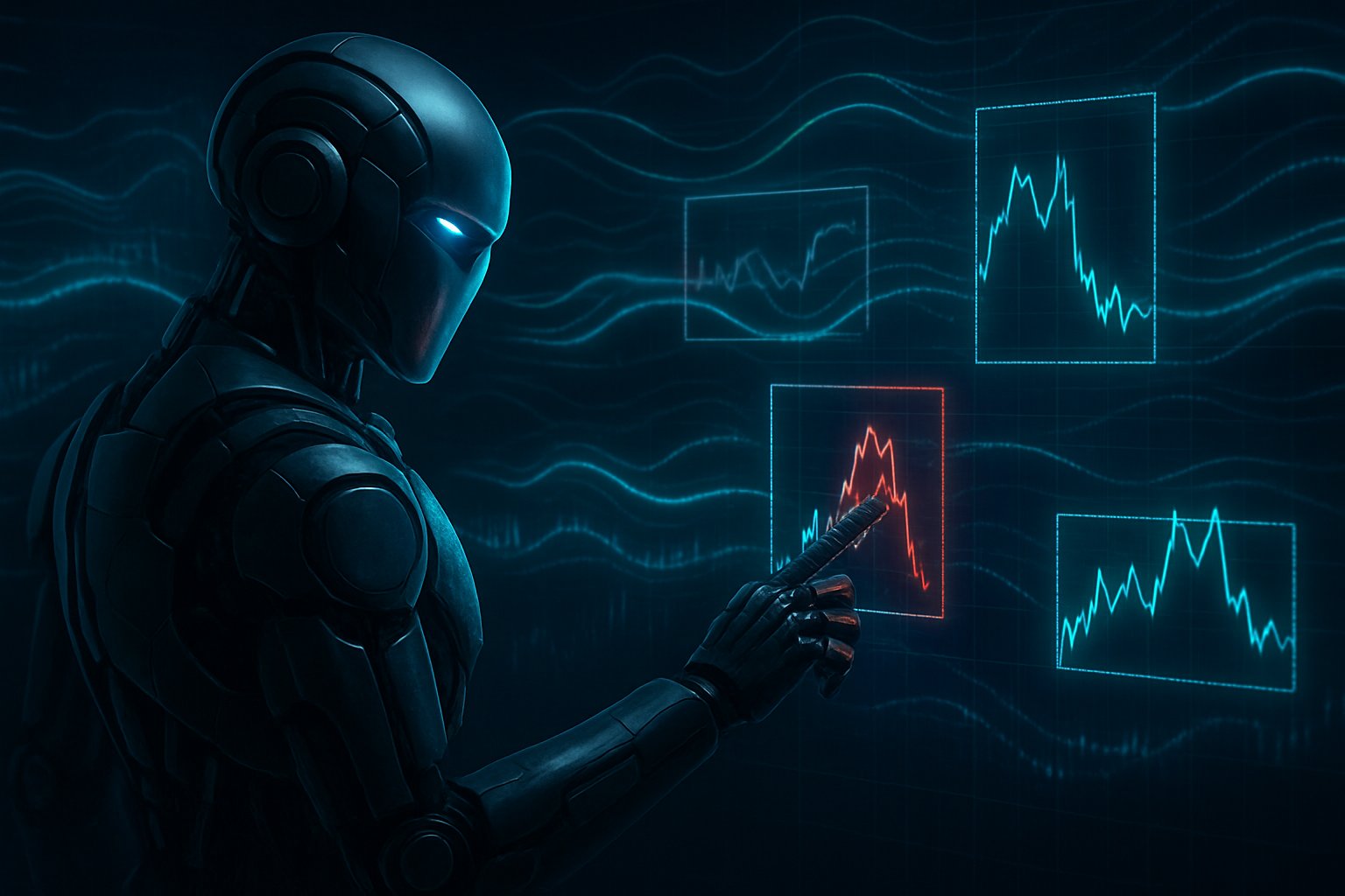 Financial AI analyzing data to curb market manipulation risks