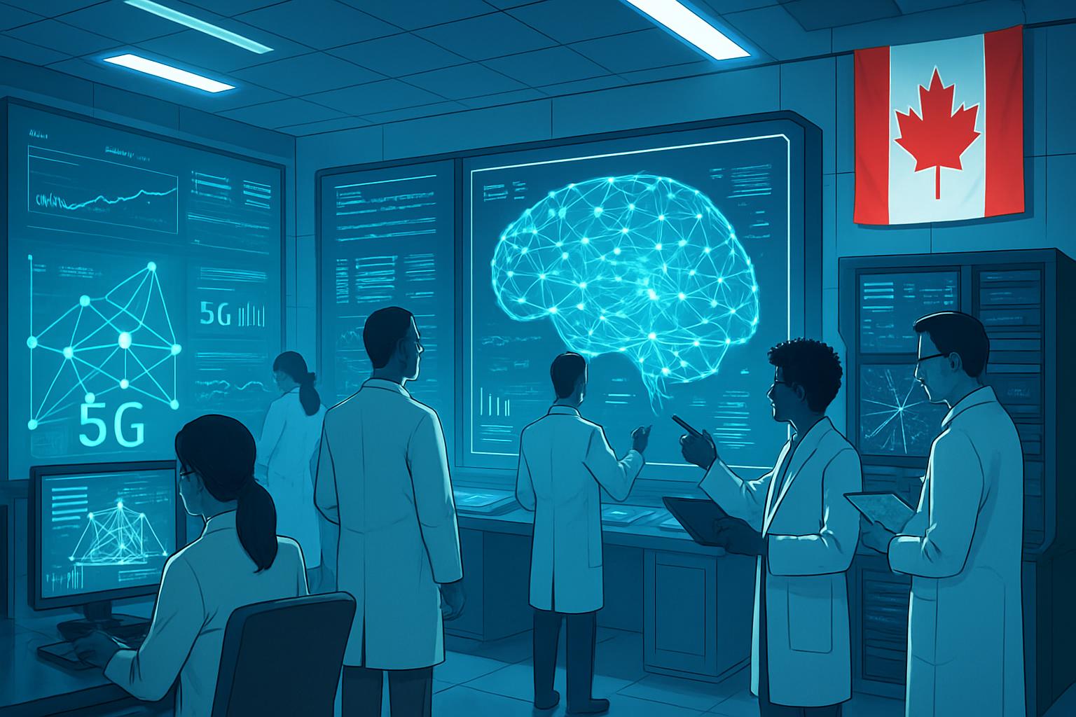 Scientists develop AI-powered networks in Ottawa campus Network Innovation lab.