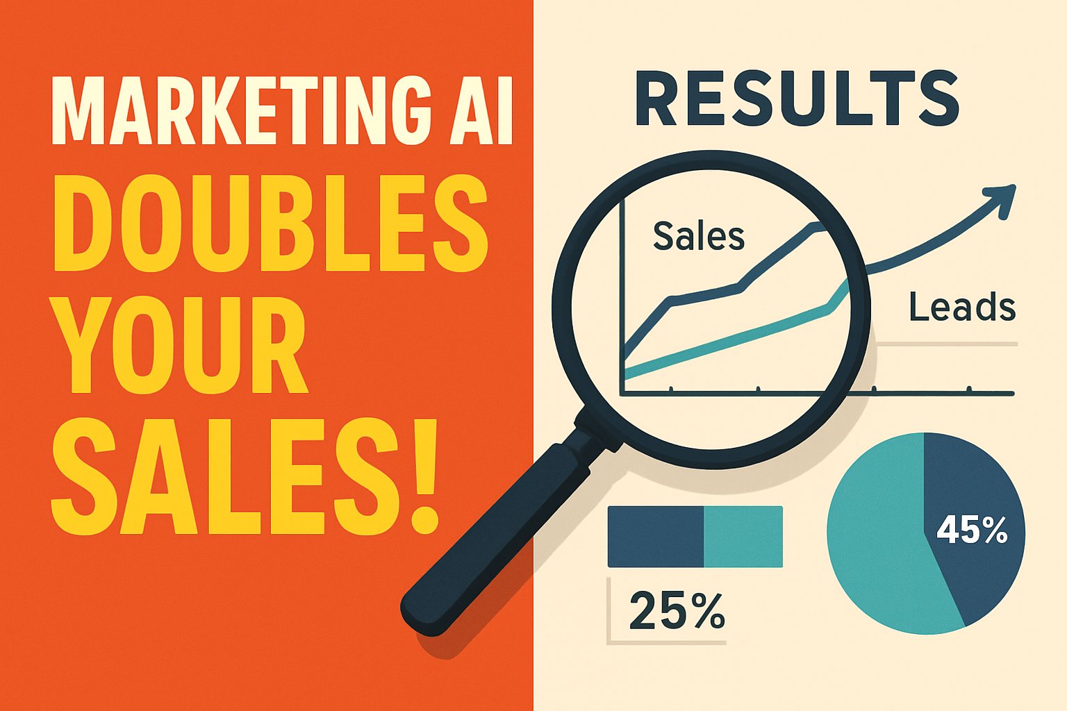Marketing AI claims contrasted with measured reality and data results.