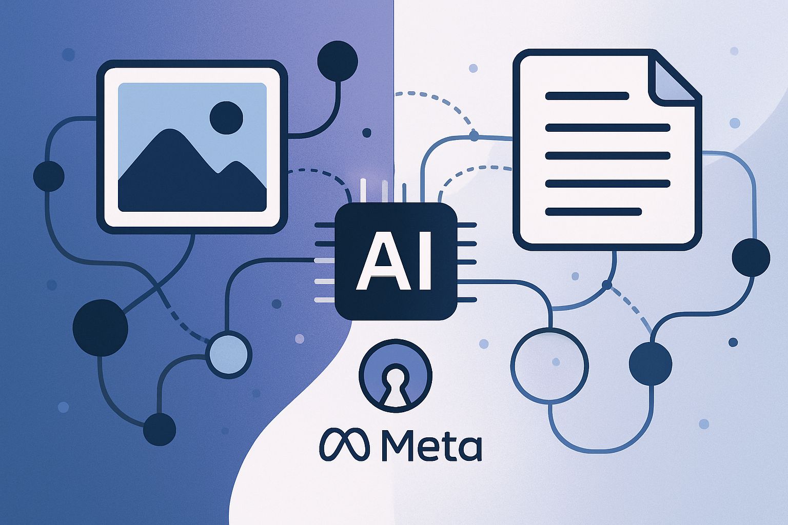 AI model simultaneously processing image and text for open-source multimodal AI applications.