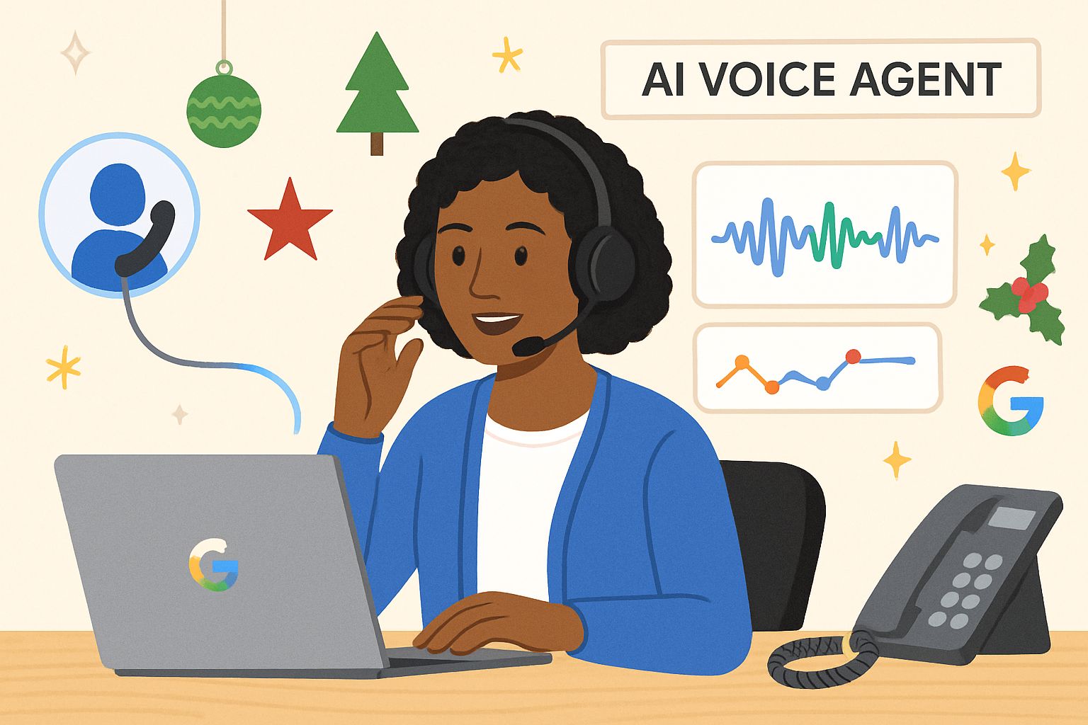 AI voice agent enabling Predictive Commerce AI experiences
