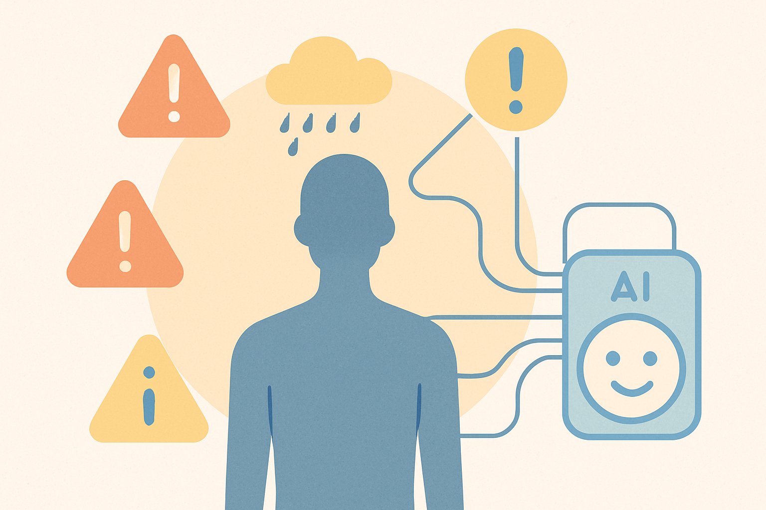 Mental Health AI providing early warning alerts for mental health risks.