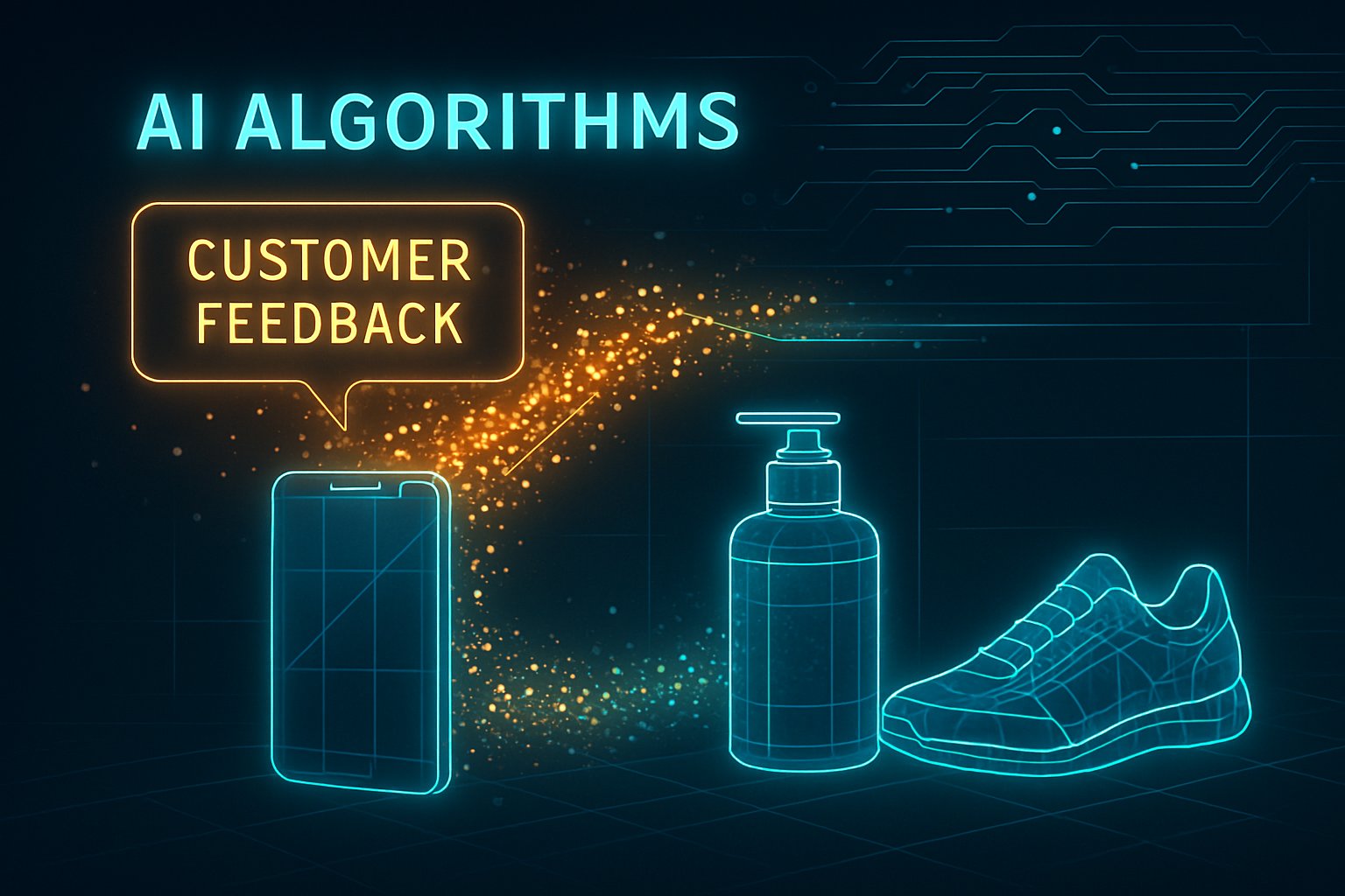 AI analyzing feedback for efficient Product Development workflow.