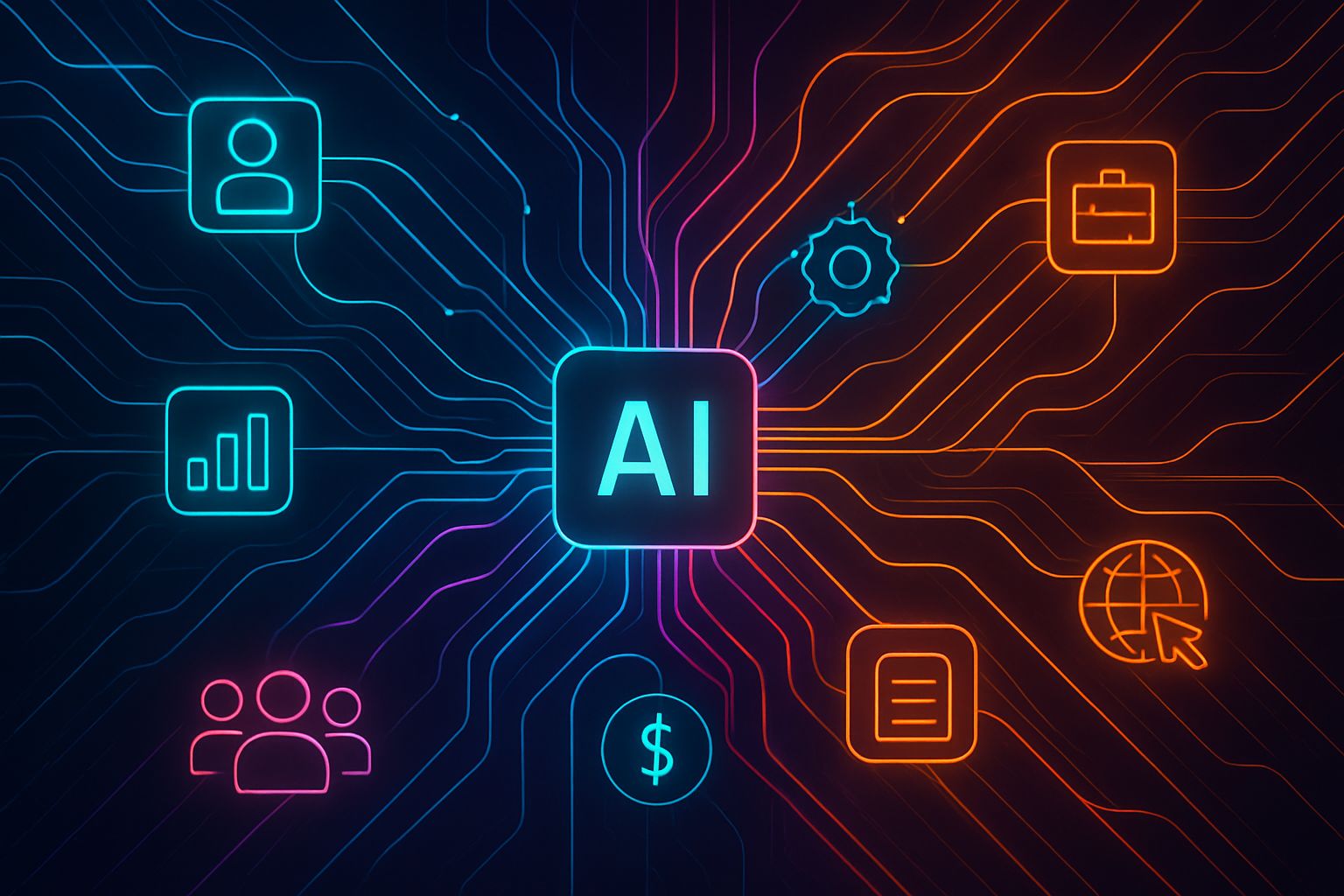 Enterprise AI networks optimizing enterprise professional services