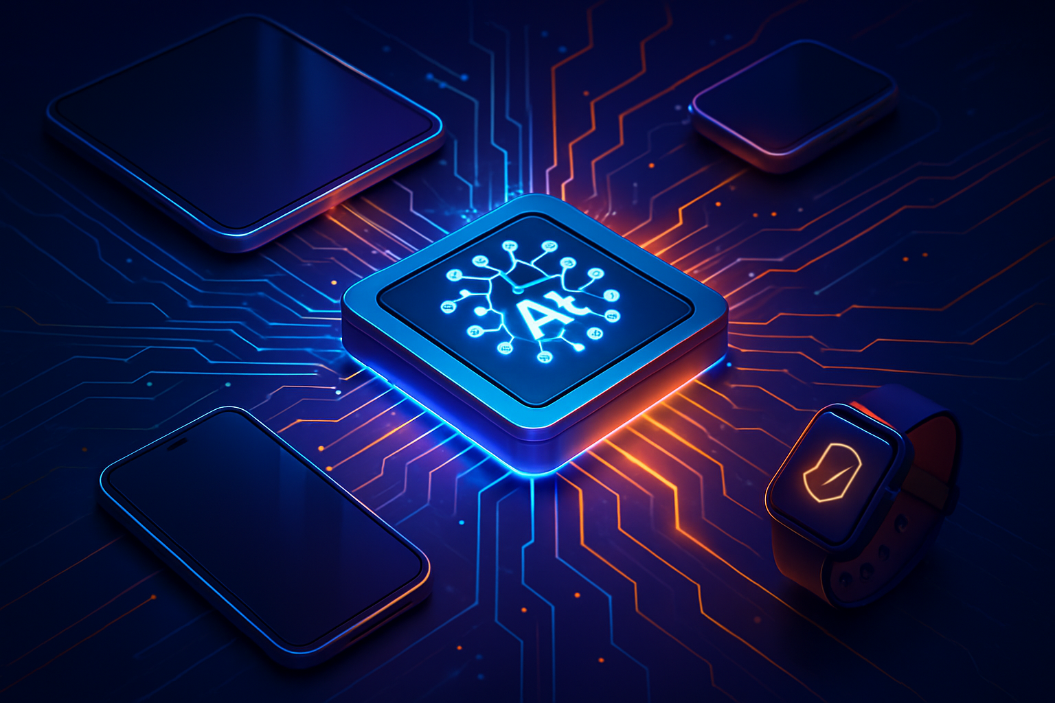 Next-gen microchip enabling on-device AI generation in edge devices.