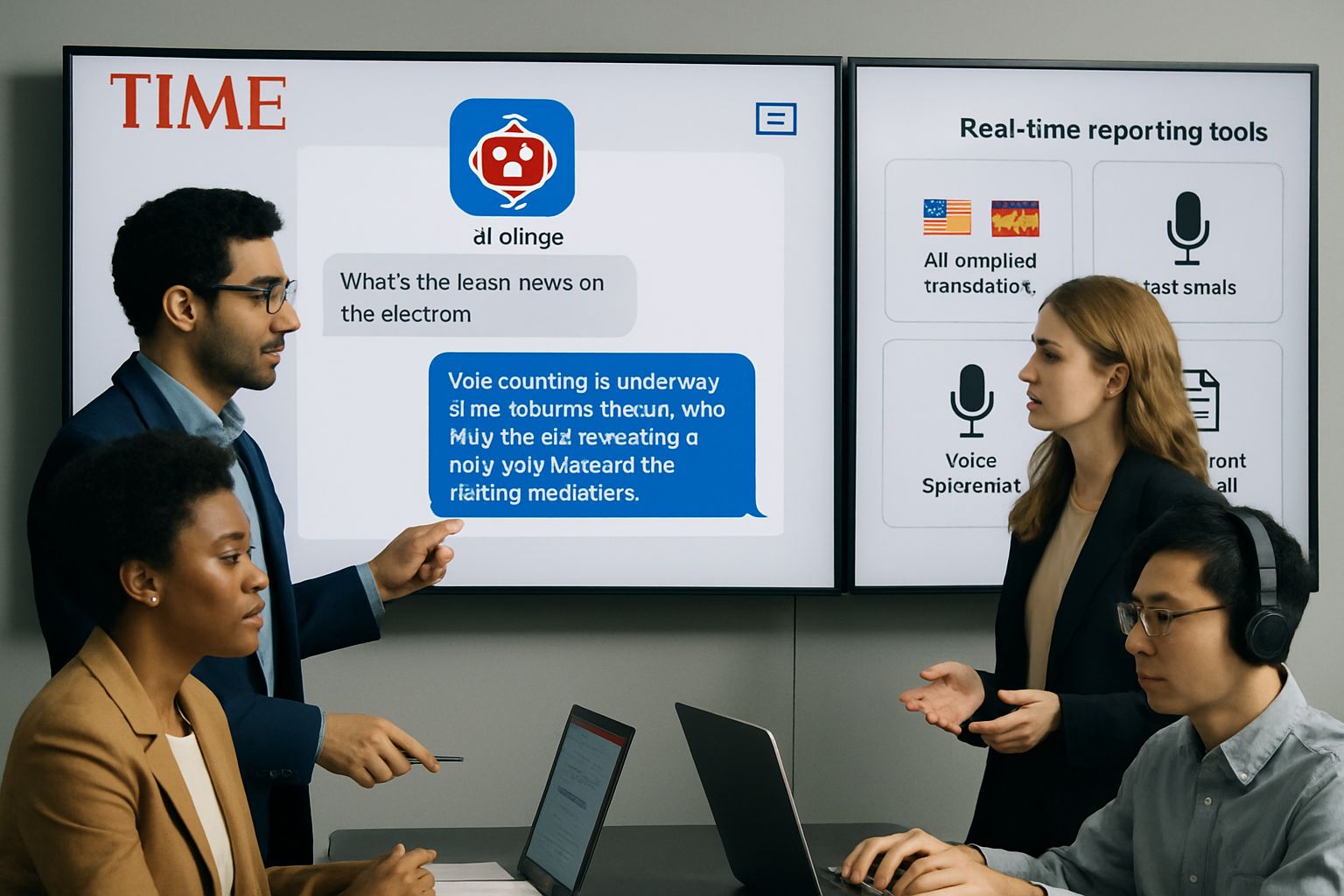 Journalists use TIME’s AI journalism agent with advanced reporting features.