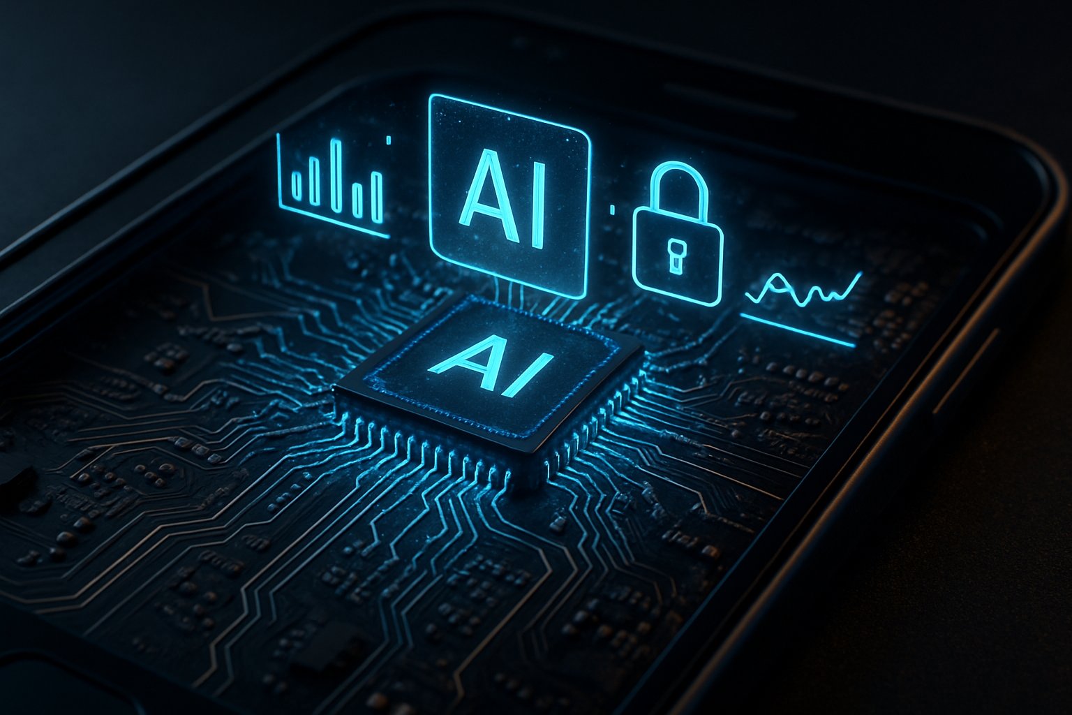 Microchip showcasing on-device AI generation for secure data processing