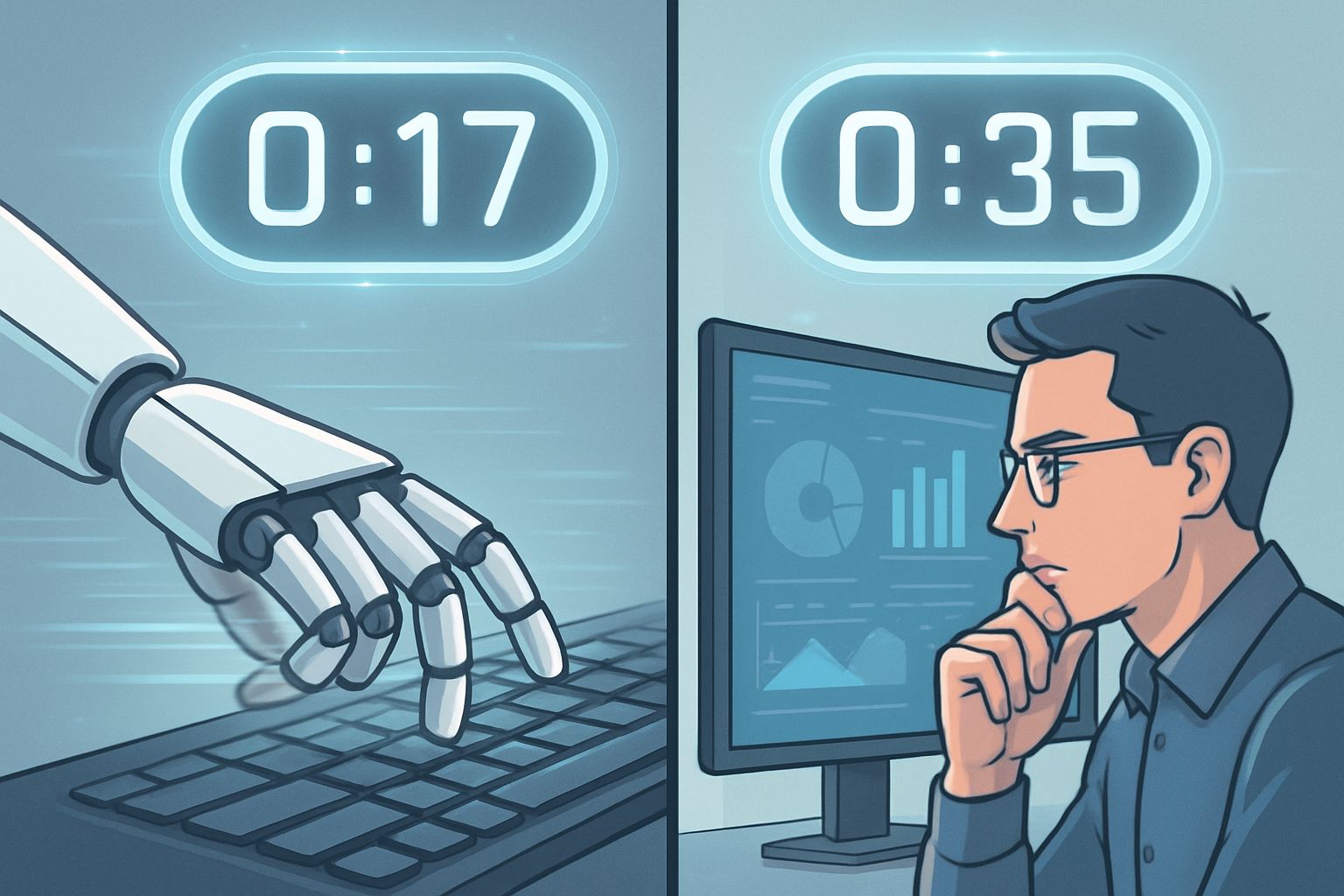 AI agents outperforming humans in 2024 benchmark launch tasks