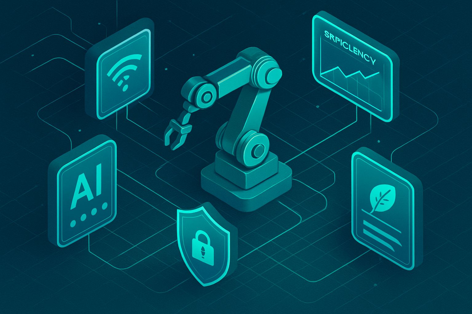 Industrial AI and IoT systems boost manufacturing security and energy efficiency.