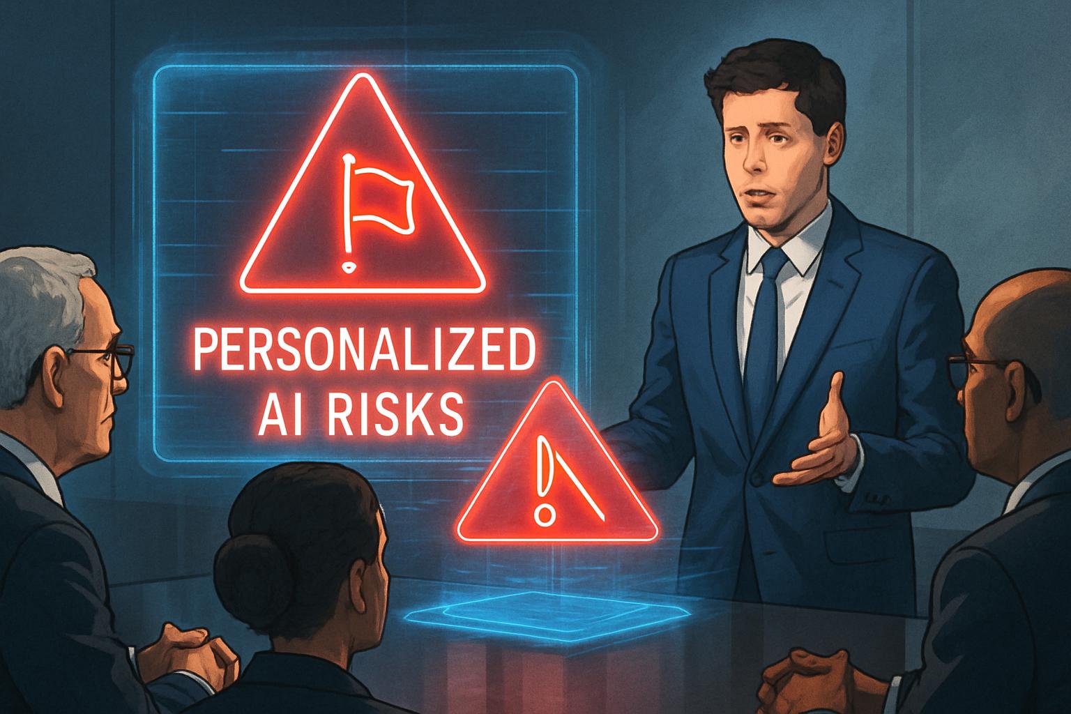 Executives discuss AI Security Governance as Altman highlights assistant risks.