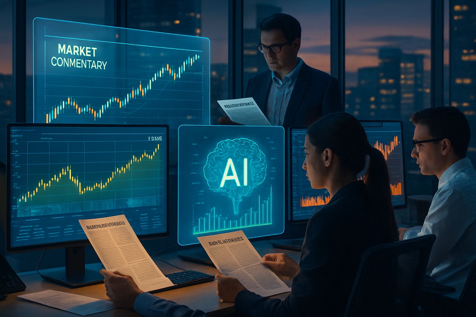 Market Commentary with analysts examining Nvidia and TPU stock trends.