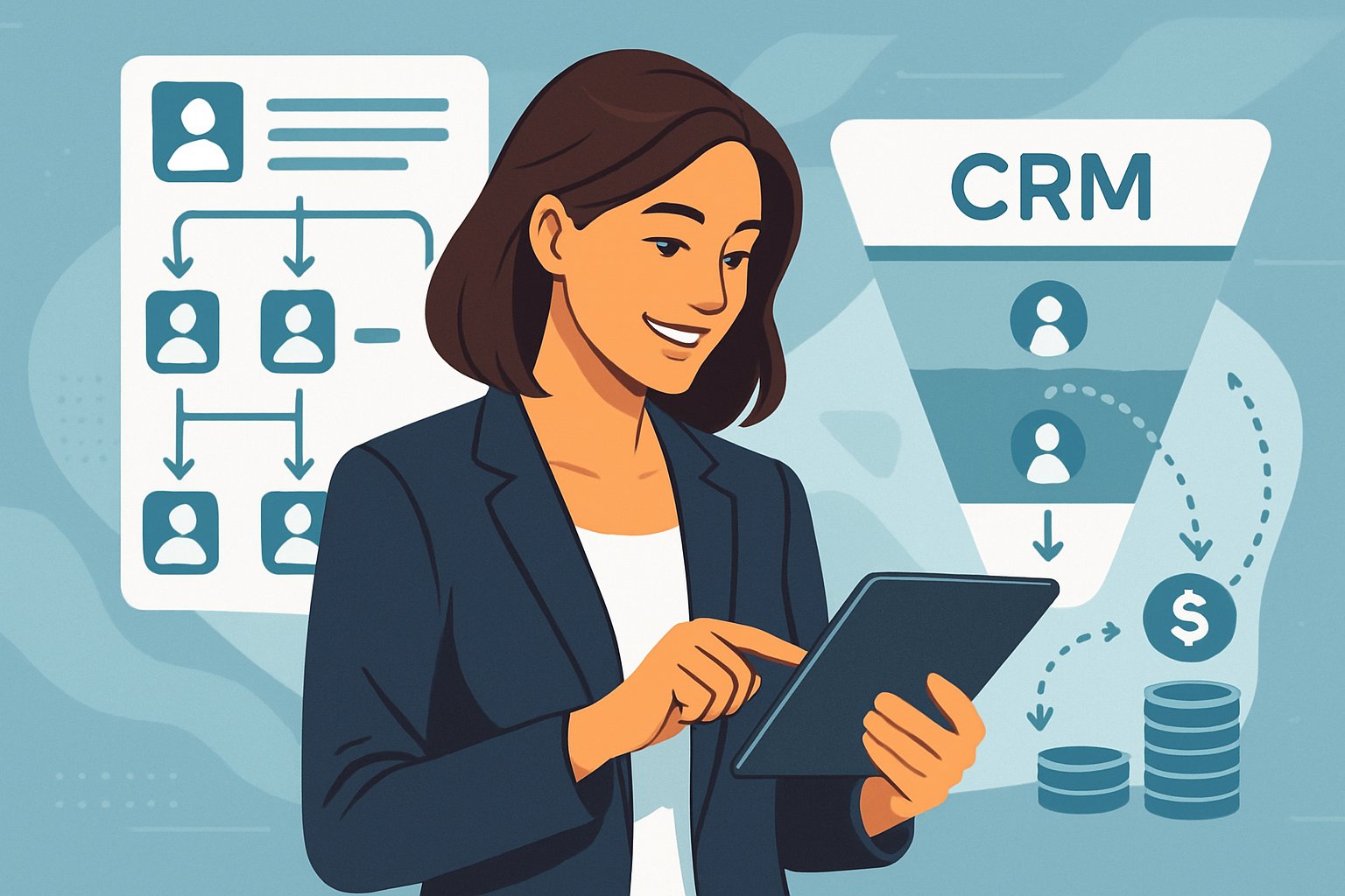 Autonomous sales pipeline with automated CRM and lead nurturing flows