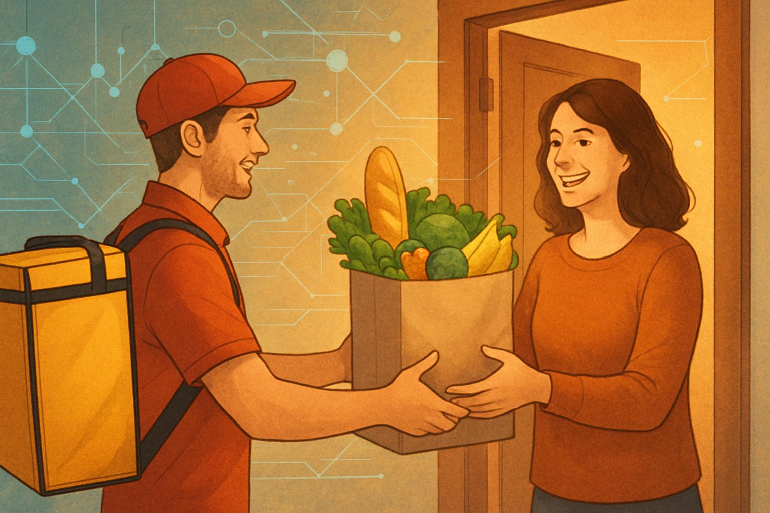 AI Storefront Automation enabling fast, automated grocery delivery to customers.