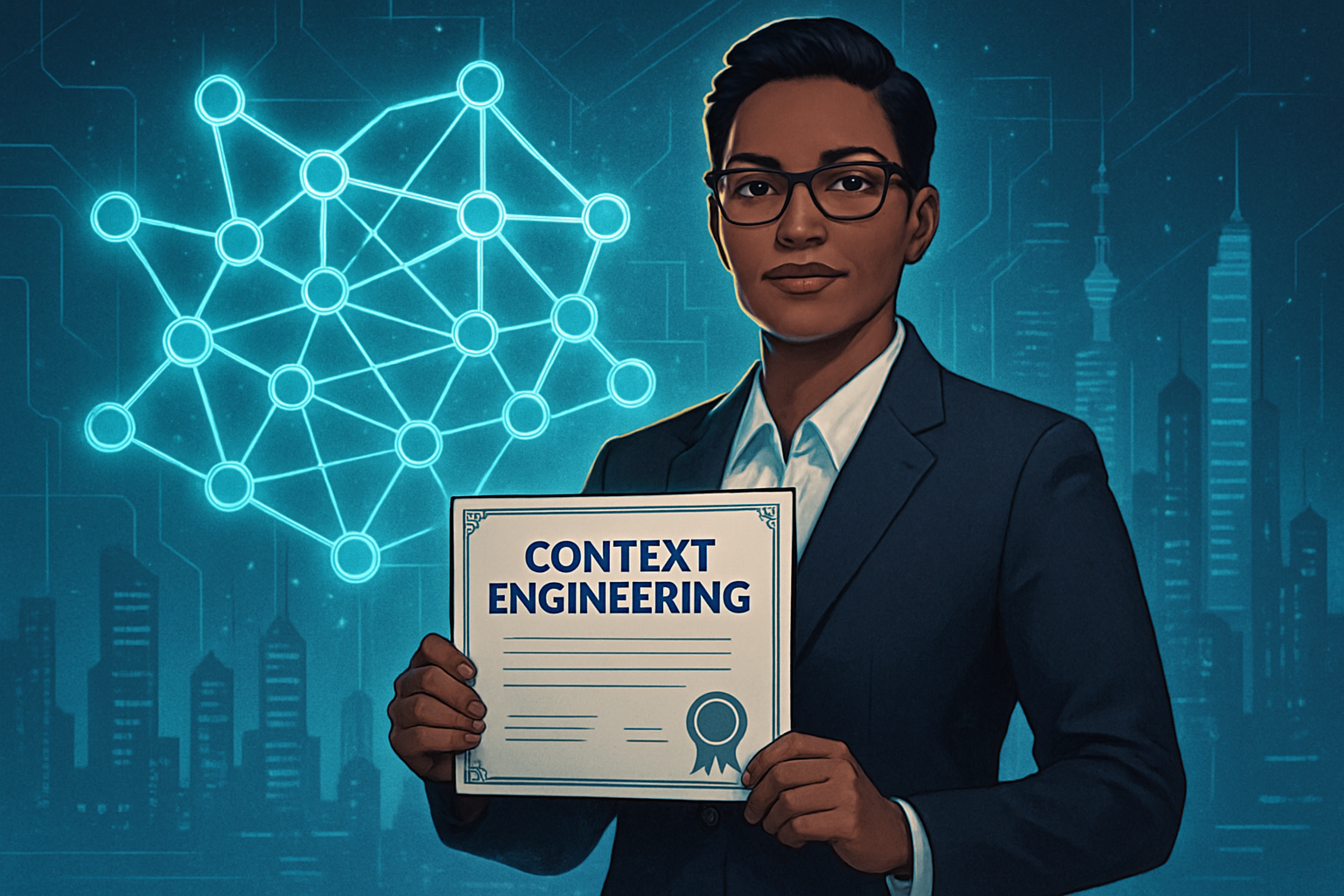 Certified professional demonstrates context engineering skill for AI