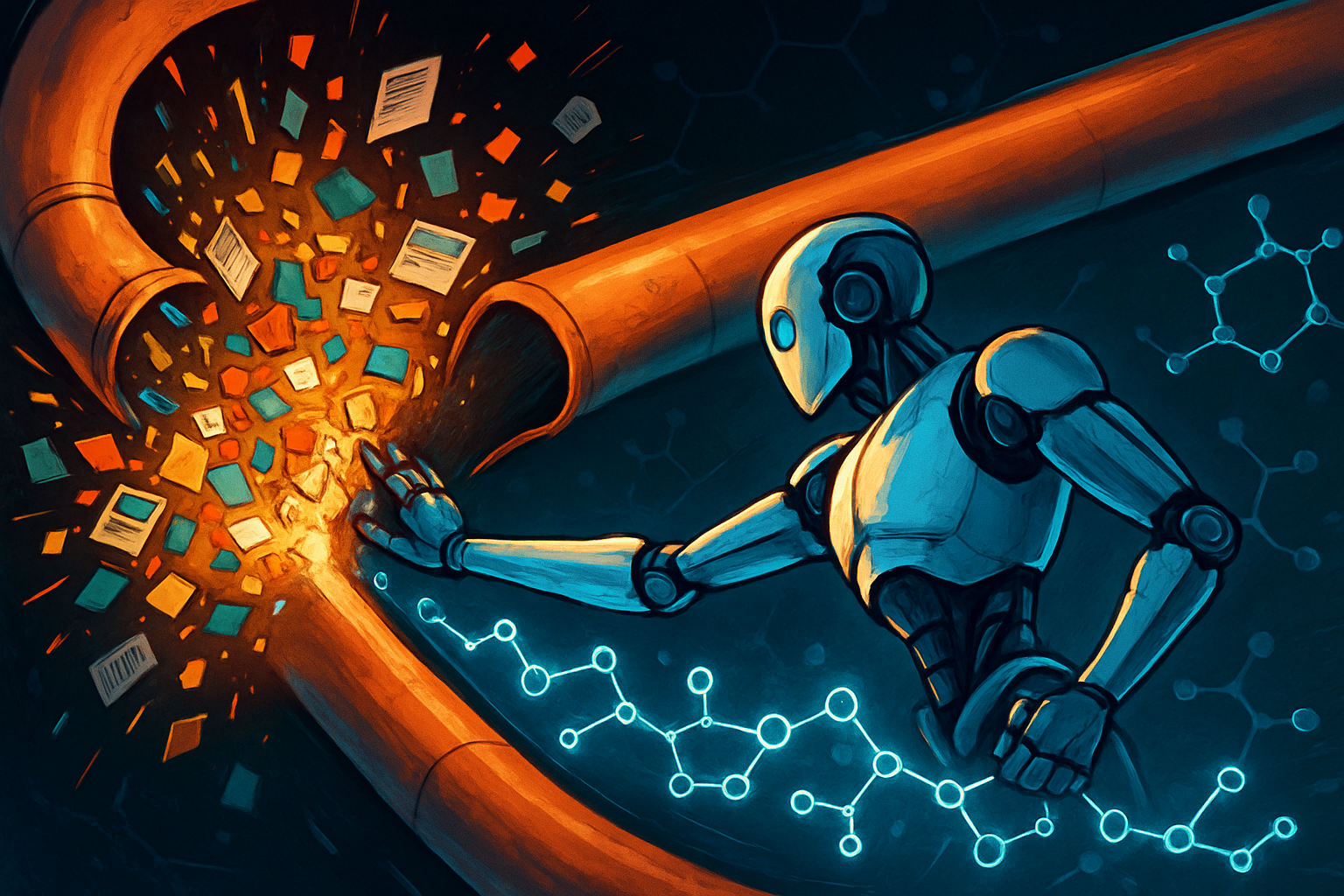 AI in drug discovery solves critical data bottlenecks in pharmaceutical development.