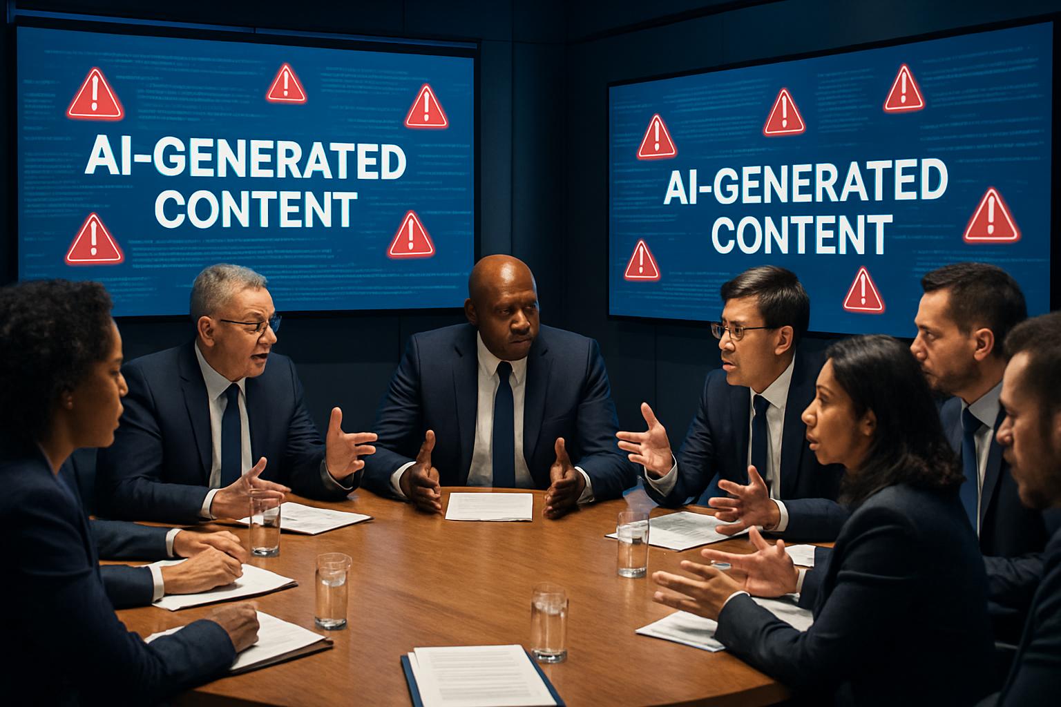 Executives discuss strategies for content moderation crisis amid regulatory fallout.