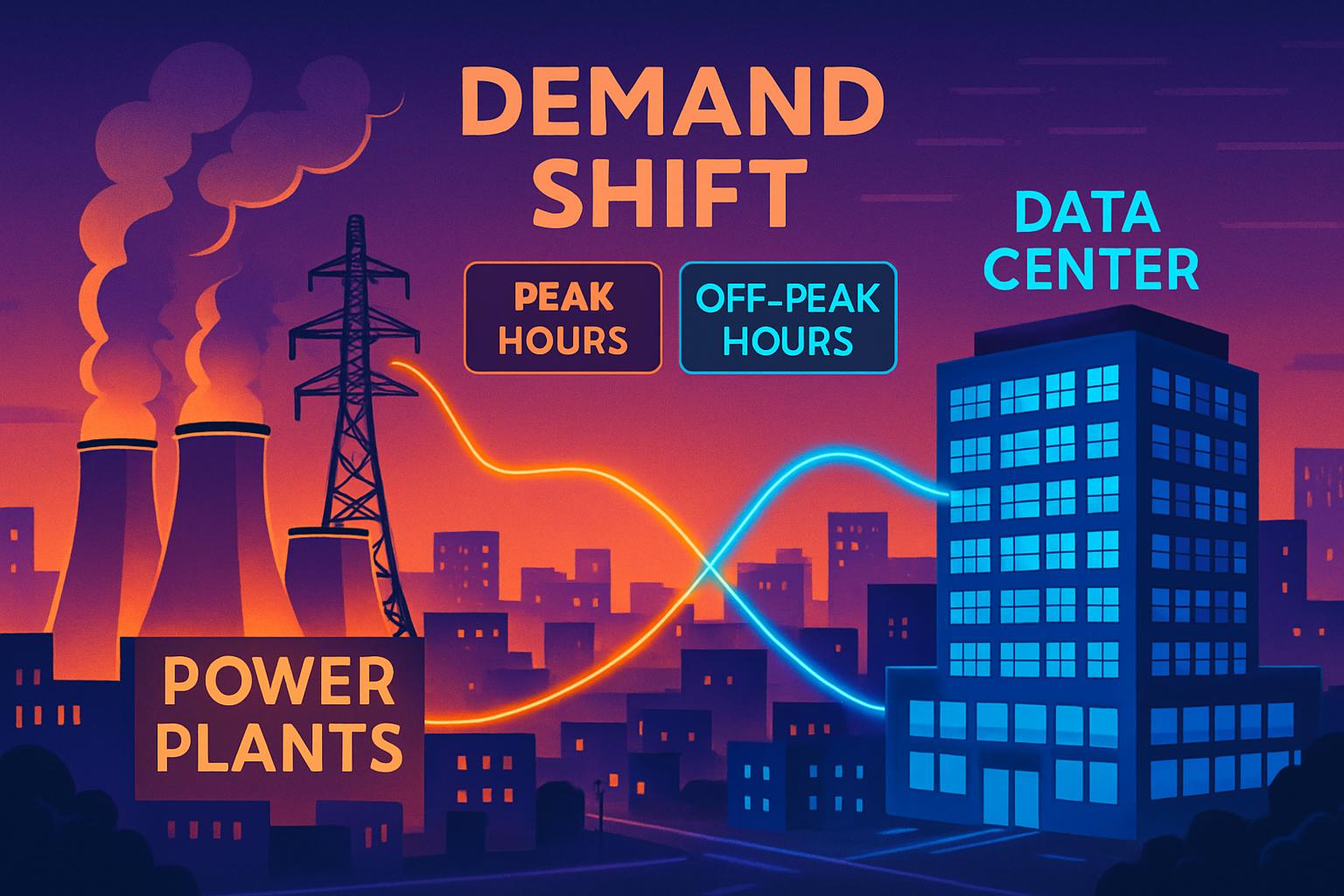 Grid Management optimizes demand shifting in connected data centers