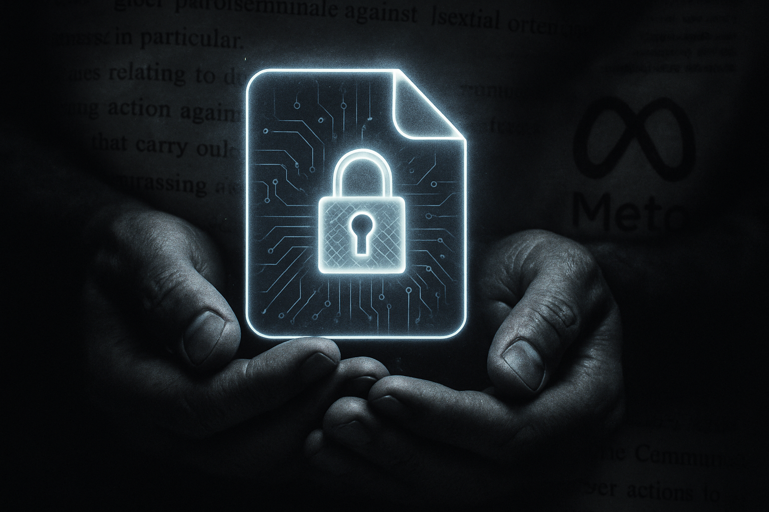 Secured digital file representing AI data integrity and ethical compliance