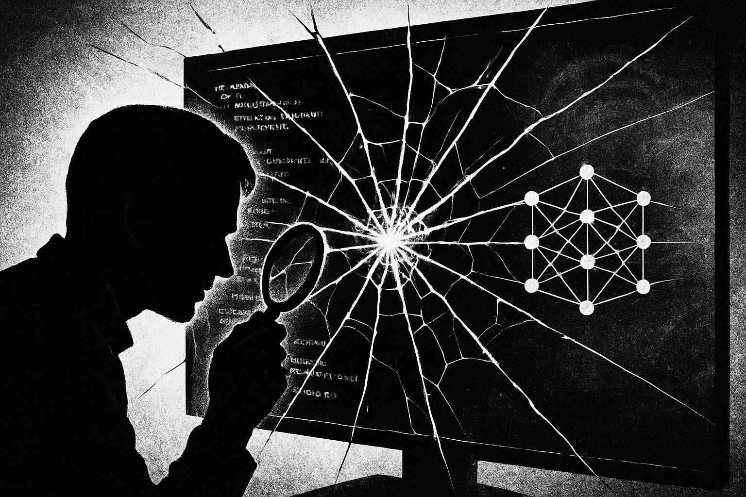 AI paradigm critique explored through imagery of LLM limitations and evolving models.