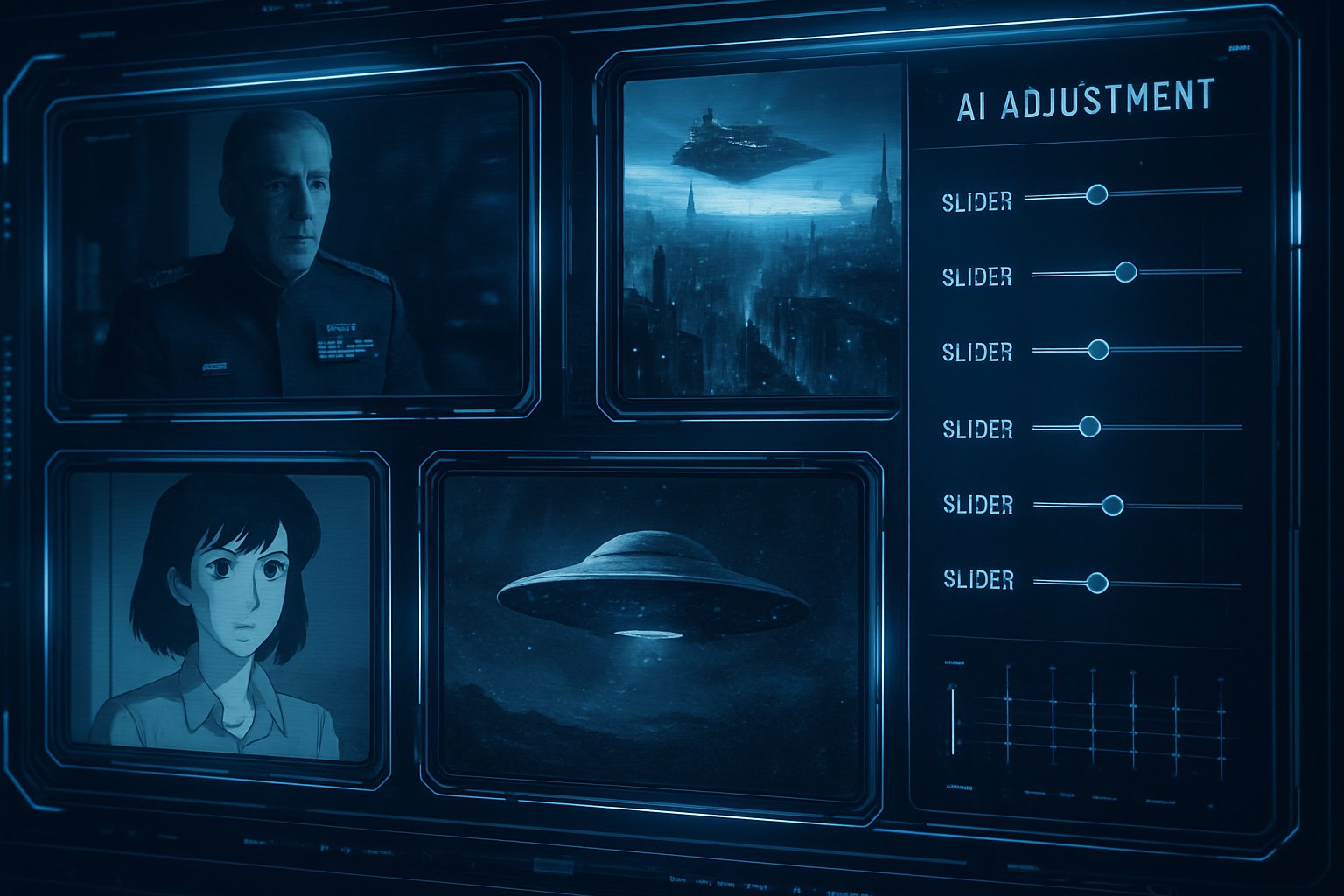 Advanced video editing interface representing video AI precision controls.