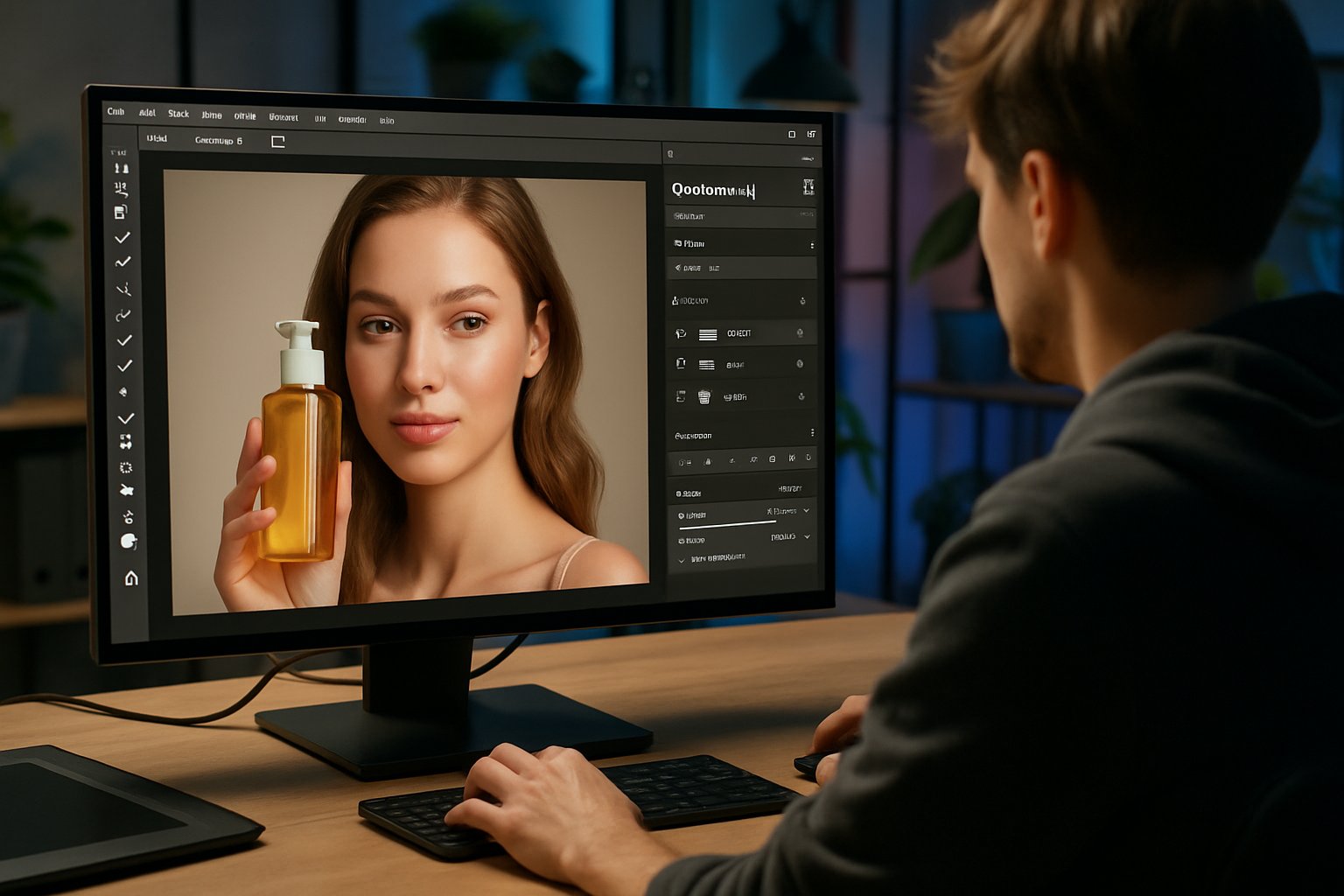 Generative Advertising workflow with artist and AI technology integration.