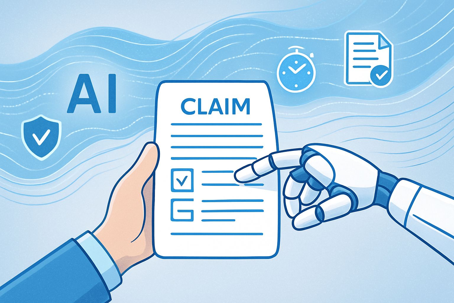 Insurtech AI speeds up claims process with human and robotic collaboration.