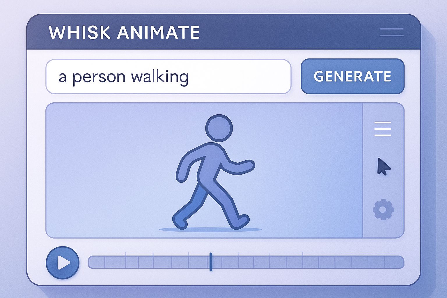 Whisk Animate interface demonstrating prompt-based animation in real time