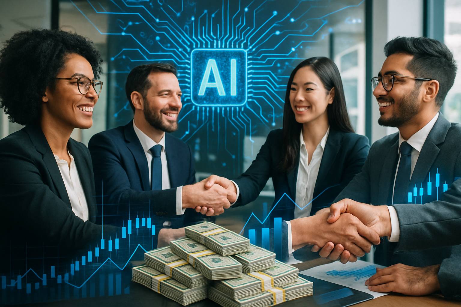 Entrepreneurs and investors meet amid venture capital surge for AI.