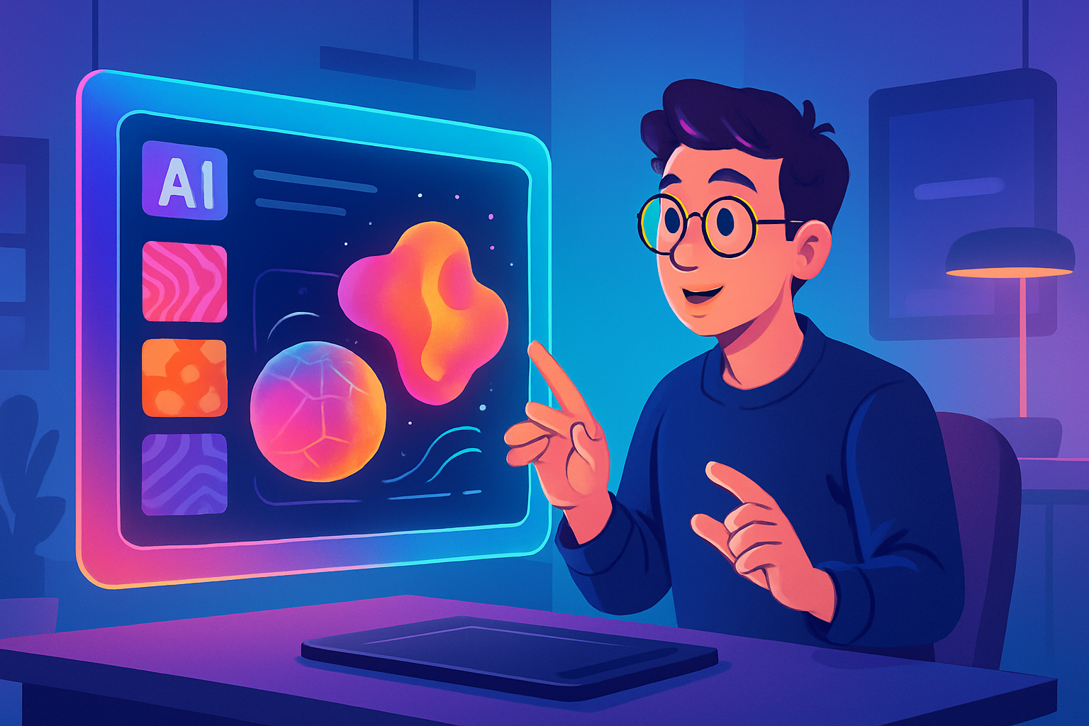 Artist uses real-time generative video AI for live 3D model editing.