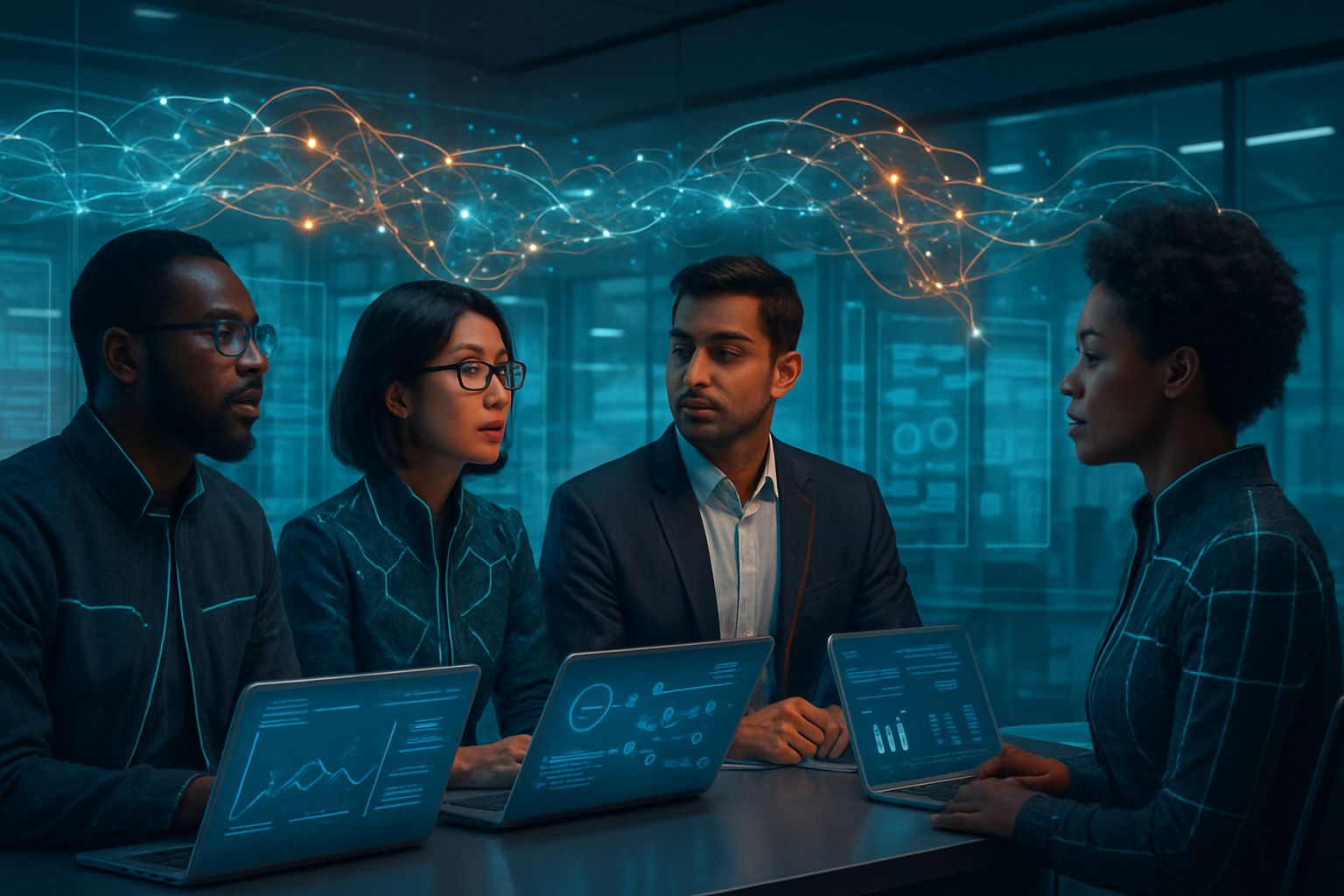 Telecom operators in A2A session demonstrating Network Agentization technology.