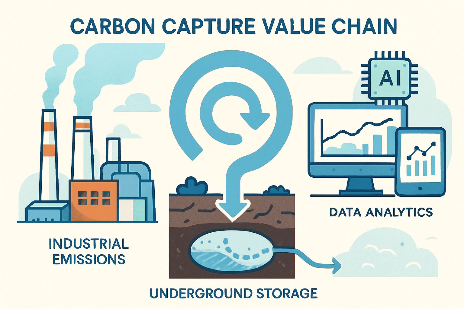 Climate Tech enhancing carbon capture value chain with AI analytics