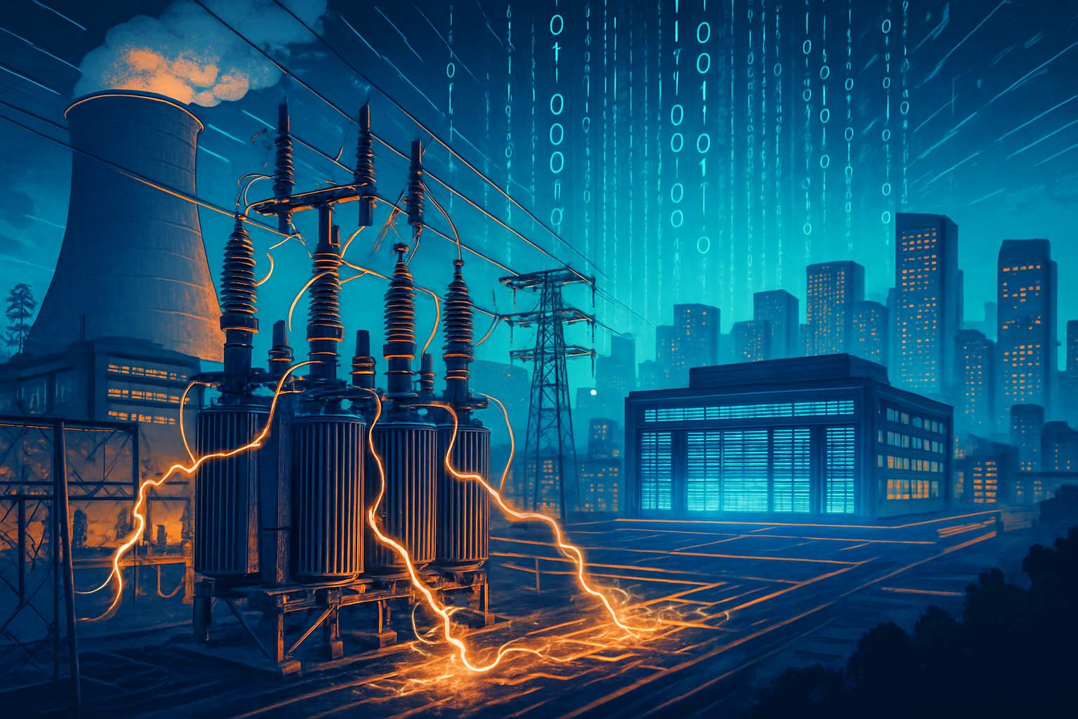 Infrastructure supporting AI data centers with major power and energy networks.