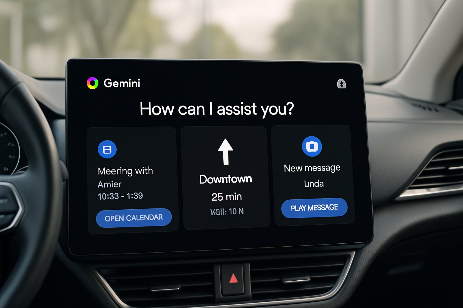 Digital assistant showcases productivity-enhancing automotive integration for Android Auto users.