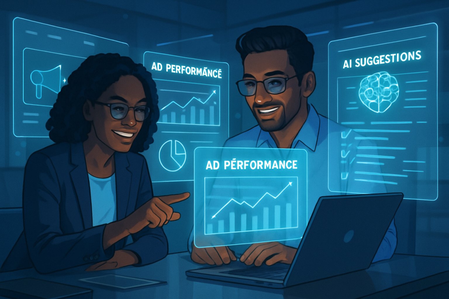 Marketers using Advertising AI for real-time bid optimization and improved ROI.