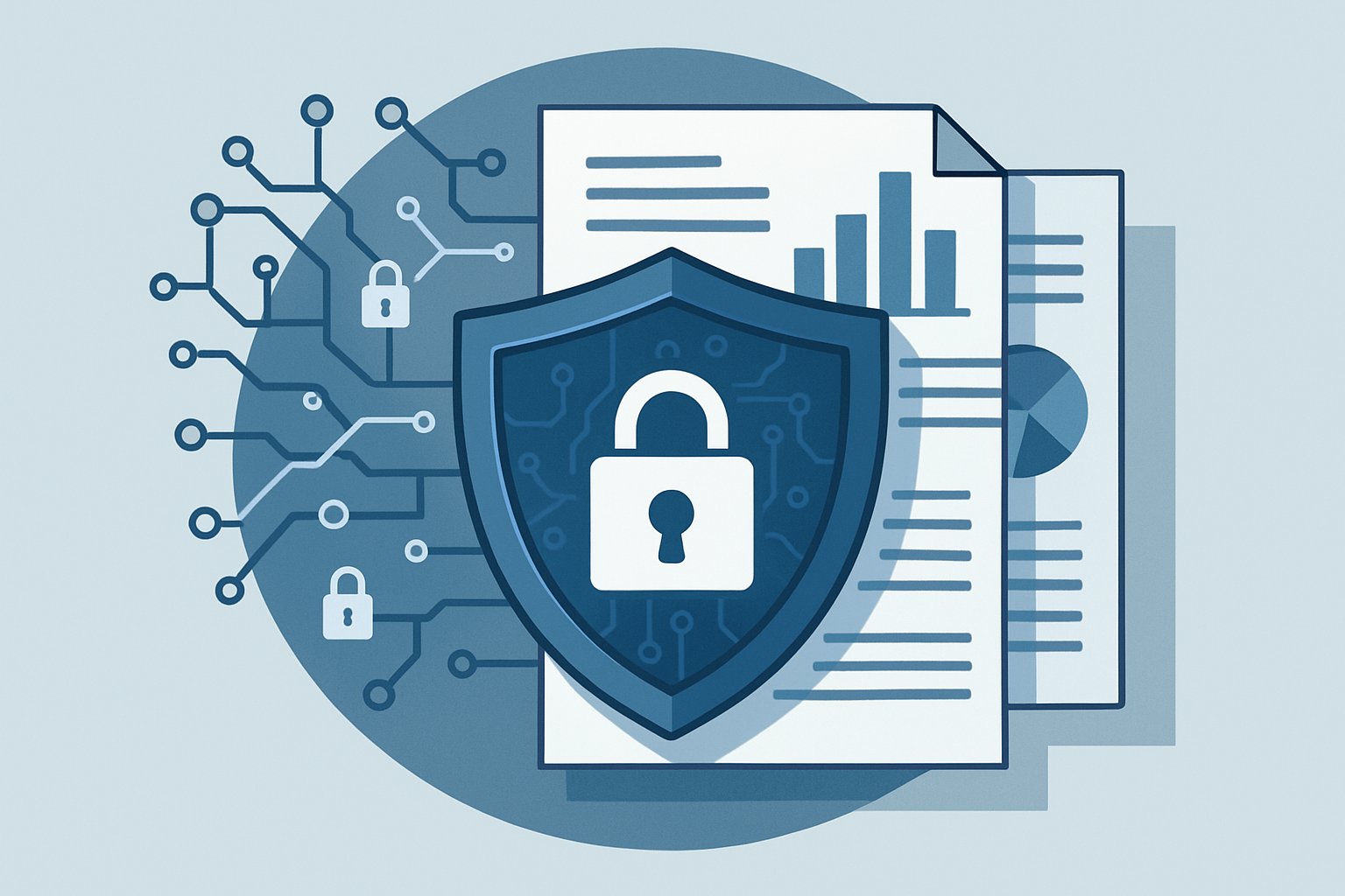 Digital shield and AI patterns highlight agentic AI security concerns over enterprise data.